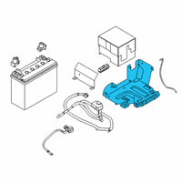 OEM BMW Battery Tray Diagram - 61-21-8-705-787