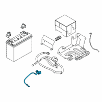 OEM 2017 BMW i8 Battery Negative Cable Diagram - 61-21-6-832-698