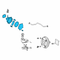 OEM 2021 Lexus LS500 Pump Assembly, Vacuum Diagram - 29300-F0011