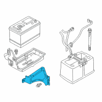 OEM Dodge Dakota Bracket-Battery Tray Diagram - 55256234