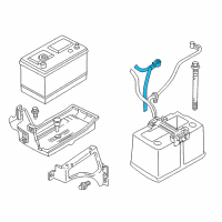 OEM 1998 Dodge Dakota Battery Positive Cable Diagram - 56018811