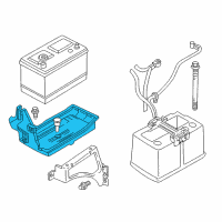 OEM Dodge Dakota Tray-Battery Diagram - 55255047AD