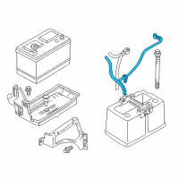 OEM 2001 Dodge Dakota Battery Negative Cable Diagram - 56049047AB