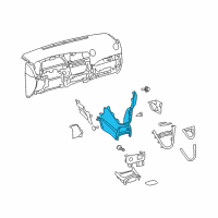 OEM 2010 Pontiac Vibe Floor Console Diagram - 19184859