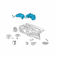 OEM 2013 Honda Fit Meter Assembly, Combination Diagram - 78100-TK6-A22