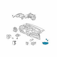 OEM Honda Fit Switch Assembly, Rear Defogger Diagram - 35500-TF0-G01