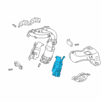 OEM 1999 Toyota RAV4 Heat Shield Diagram - 25586-74070