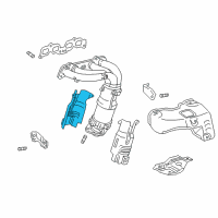 OEM Toyota RAV4 Heat Shield Diagram - 25587-74070