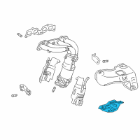 OEM 1999 Toyota RAV4 Heat Shield Diagram - 17168-74150