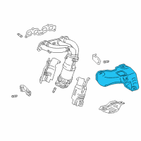 OEM Toyota RAV4 INSULATOR, Exhaust Manifold Heat Diagram - 17167-74250