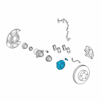 OEM 2009 Toyota Tundra Front Hub Diagram - 43502-0C021