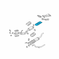 OEM 2002 Mercury Mountaineer Exhaust Heat Shield Diagram - F77Z-5K261-AC