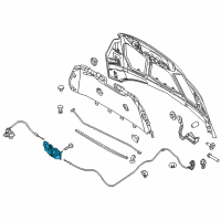 OEM 2012 Ford Focus Latch Diagram - CV6Z-16700-A