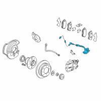 OEM 1997 Acura Integra Sensor Assembly, Right Rear Diagram - 57470-SR3-802