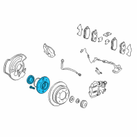 OEM Acura Bearing Assembly, Rear Hub Unit Diagram - 42200-S03-C51