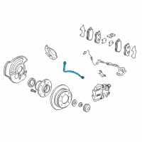 OEM Acura Integra Hose Set, Right Rear Brake Diagram - 01466-S03-Z00