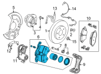 OEM 2022 Chevrolet Trailblazer Caliper Diagram - 13531960