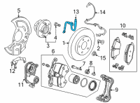 OEM 2022 Chevrolet Trailblazer Brake Hose Diagram - 60003661