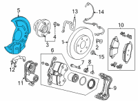 OEM 2021 Chevrolet Trailblazer Splash Shield Diagram - 42640093