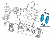 OEM 2020 Buick Encore GX PAD KIT-FRT DISC BRK Diagram - 42747910