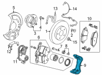 OEM 2022 Buick Encore GX Caliper Support Diagram - 13531847