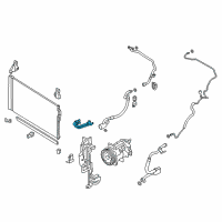 OEM 2018 Infiniti Q60 Pipe Assy-Cooler, Condenser To Tank Diagram - 92446-4GC0A