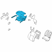 OEM 2009 Kia Borrego Cushion Assembly-Front Seat Diagram - 882062J350ACG