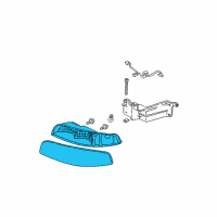 OEM Buick Park Avenue Headlamp Assembly(W/ Parking & Turn Signal Lamp) Diagram - 19208225