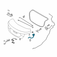 OEM 2014 Hyundai Elantra Coupe Hinge Assembly-Trunk Lid, LH Diagram - 79210-3Y001