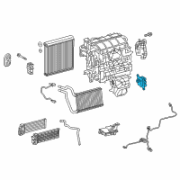 OEM 2020 Lexus NX300h Air Conditioner Radiator Damper Servo Sub Assembly, No.2 Diagram - 87106-48180