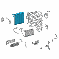 OEM Lexus NX200t EVAPORATOR Sub-Assembly Diagram - 88501-78050