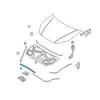 OEM Kia Rio Strip Assembly-Hood Seal Diagram - 864351G000