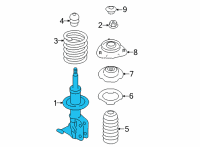 OEM 2022 Toyota GR86 Strut Diagram - SU003-09576