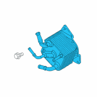 OEM Nissan Rogue Sport Oil Cooler Assy-Auto Transmission Diagram - 21606-28X1A