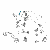 OEM 2008 Toyota Highlander Stay Diagram - 12327-20040