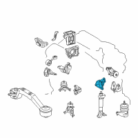 OEM 2007 Toyota Highlander Rear Bracket Diagram - 12321-20120