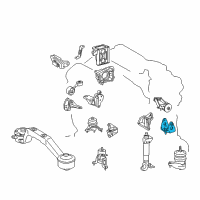 OEM 2006 Lexus RX400h Bracket, Engine Mount Diagram - 12322-20071
