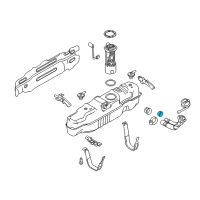 OEM Ford F-250 Super Duty Filler Pipe Clamp Diagram - -W711089-S300