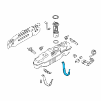 OEM Ford F-350 Super Duty Tank Strap Diagram - BC3Z-9054-J