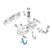 OEM Ford F-250 Super Duty Tank Strap Diagram - BC3Z-9054-F