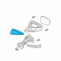 OEM 2020 Lexus RC F Cover, Outer Mirror Diagram - 8794A-11020-C1