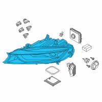OEM 2015 BMW i8 Headlight Front Left Diagram - 63-11-7-446-813