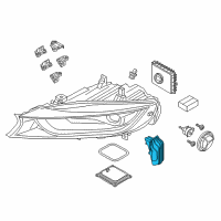 OEM BMW i8 Heat Sink, Left Diagram - 63-11-7-367-755