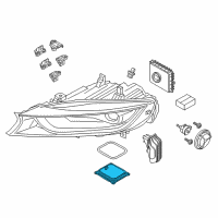 OEM 2015 BMW i8 Control Unit, Turn Indicator Diagram - 63-11-7-361-401