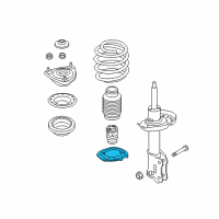 OEM 2016 Hyundai Veloster Front Spring Pad, Lower Diagram - 54633-0Z000