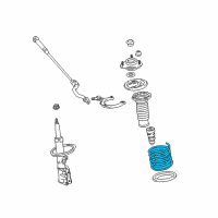 OEM Toyota Matrix Coil Spring Diagram - 48131-02D80