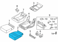 OEM 2022 Ford F-150 PAD - SEAT CUSHION Diagram - ML3Z-1863222-A