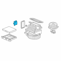 OEM 2013 Honda Ridgeline Motor Assembly, Fresh/Recirculating Diagram - 79350-SHJ-A01