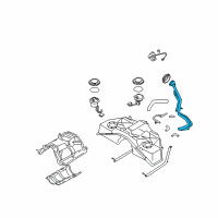 OEM 2010 Infiniti G37 Tube Assy-Filler Diagram - 17221-1ND0A