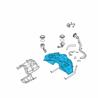 OEM Infiniti Q40 Tank Assembly - Fuel Diagram - 17202-1NC0D